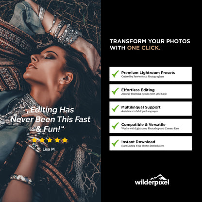 Boho Love Lightroom Presets – Warm, Earthy & Natural Edits - WilderPixel