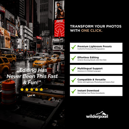 Moody x Dark I Lightroom Presets – Dramatic & Bold Urban Looks - WilderPixel